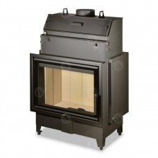 Plieninis židinio ugniakuras su šilumokaičiu KV HEAT HW2Z01 70.50